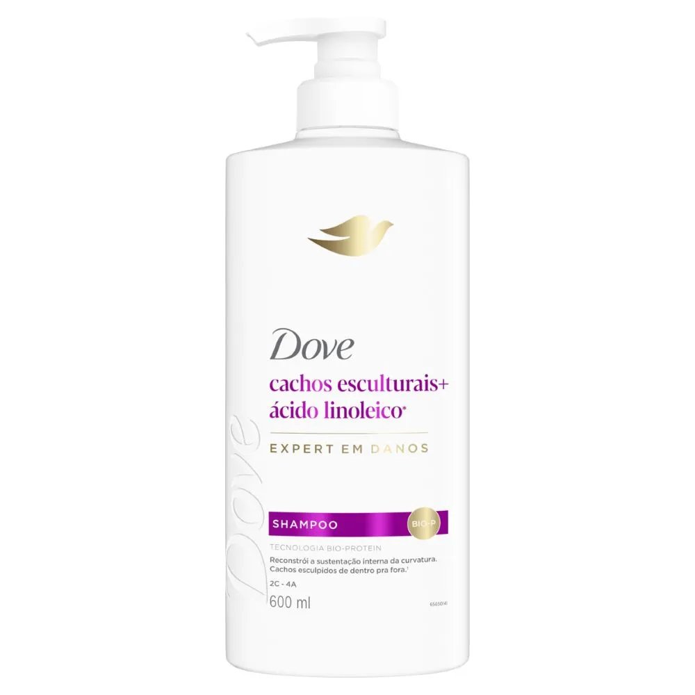 Shampoo Dove Cachos Esculturais + Ácido Linoleico 600ml