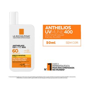PROTETOR SOLAR FACIAL LA ROCHE POSAY ANTHELIOS UVMUNE 400 FPS 60 50ML