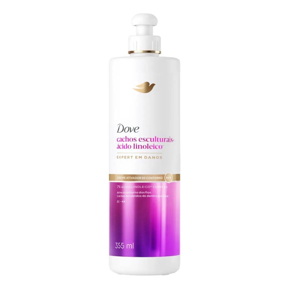 Creme Para Pentear Dove Cachos Esculturais + Ácido Linoleico 355ml