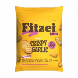 Snack Salgado Proteico Crispy Garlic Fitzei  45g