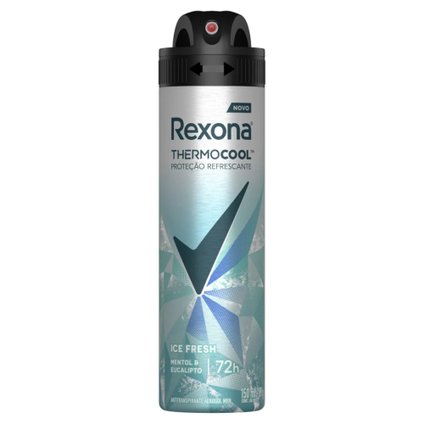 DESODORANTE AEROSOL REXONA THERMOCOOL ICE FRESH MENTOL E EUCALIPTO 150ML