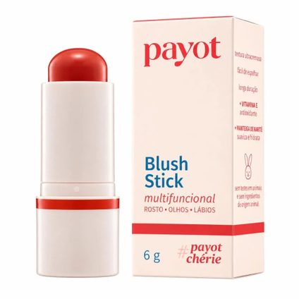 BLUSH STICK PAYOT CHÉRIE MULTIFUNCIONAL PÊSSEGO EM CALDA 30 6G