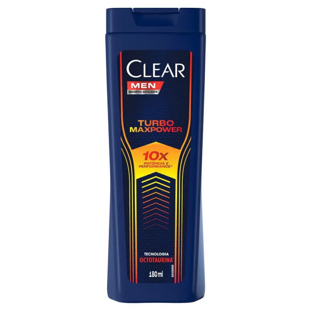 Shampoo Anticaspa Clear Men Turbo Maxpower 180ml