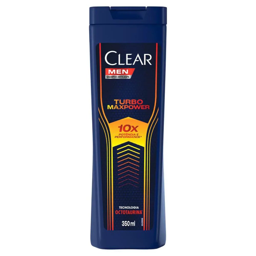 Shampoo Anticaspa Clear Men Turbo Maxpower 350ml