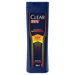 Shampoo Anticaspa Clear Men Turbo Maxpower 350ml