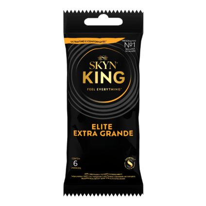 PRESERVATIVO BLOWTEX SKYN KING ELITE EXTRA GRANDE 6 UNIDADES