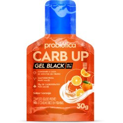 Gel Energético De Carboidrato Probiotica Carb-up Laranja Com Cafeína 30g