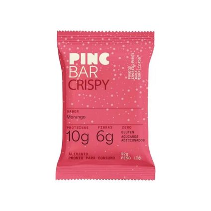 BARRA DE PROTEÍNA PINCBAR CRISPY MORANGO 32G