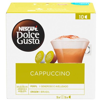 CAFÉ NESCAFÉ DOLCE GUSTO CAPPUCCINO 10 CÁPSULAS 80G