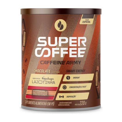 SUPERCOFFEE CAFFEINE ARMY CHOCOLATE LAJOTINHA 220G