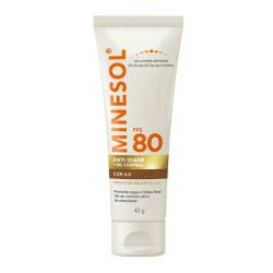 Protetor Solar Facial Minesol Anti-idade + Oil Control 4.0 Fps80 40g
