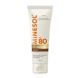 Protetor Solar Facial Minesol Anti-idade + Oil Control 5.0 Fps80 40g