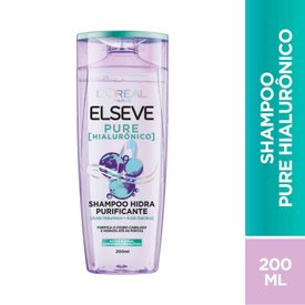 SHAMPOO ELSEVE PURE HIALURÔNICO 200ML