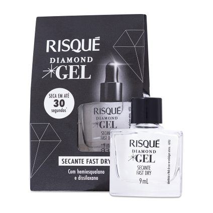 SECANTE DE ESMALTE RISQUÉ DIAMOND GEL FAST DRY 9ML