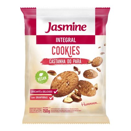 COOKIES JASMINE INTEGRAL CASTANHA-DO-PARÁ 120G