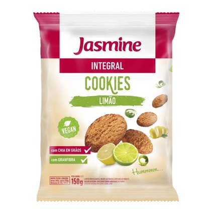 COOKIES JASMINE INTEGRAL LIMÃO 120G