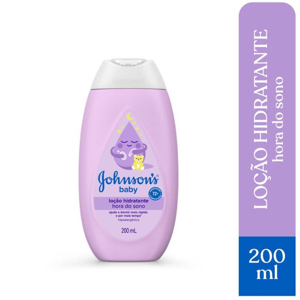 Loção Hidratante Relaxante Para Uso Diário Johnson's Baby Hora Do Sono 200ml