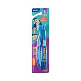 ESCOVA DENTAL INFANTIL PANVEL ORAL MACIA AZUL - 2 UNIDADES