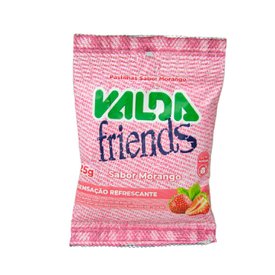 PASTILHAS VALDA FRIENDS MORANGO 25G