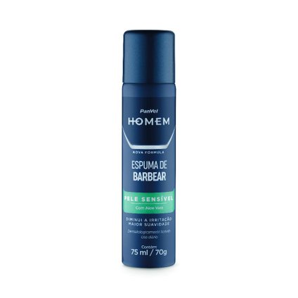 ESPUMA BARBEAR PANVEL PELE SENSÍVEL 75ML