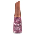 ESMALTE RISQUÉ LIVRE PARA BRILHAR GLITTER ROSA CRAVEJADA 8ML