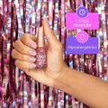 ESMALTE RISQUÉ LIVRE PARA BRILHAR GLITTER ROSA CRAVEJADA 8ML