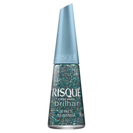 ESMALTE RISQUÉ LIVRE PARA BRILHAR DE PAETÊ NA AVENIDA 8ML