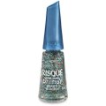 ESMALTE RISQUÉ LIVRE PARA BRILHAR GLITTER AZUL DE PAETÊ NA AVENIDA 8ML