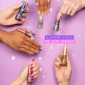 ESMALTE RISQUÉ LIVRE PARA BRILHAR GLITTER AZUL DE PAETÊ NA AVENIDA 8ML