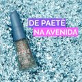 ESMALTE RISQUÉ LIVRE PARA BRILHAR GLITTER AZUL DE PAETÊ NA AVENIDA 8ML