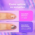 ESMALTE RISQUÉ LIVRE PARA BRILHAR GLITTER LARANJA E AZUL DONA DA FESTA 8ML