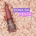 ESMALTE RISQUÉ LIVRE PARA BRILHAR GLITTER LARANJA E AZUL DONA DA FESTA 8ML
