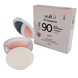 PÓ COMPACTO VULT FPS 90 COR 1 CLARO 6G