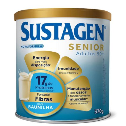 COMPLEMENTO ALIMENTAR SUSTAGEN SENIOR SABOR BAUNILHA LATA 370G