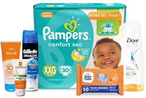 Troque pontos por produtos de higiene e beleza